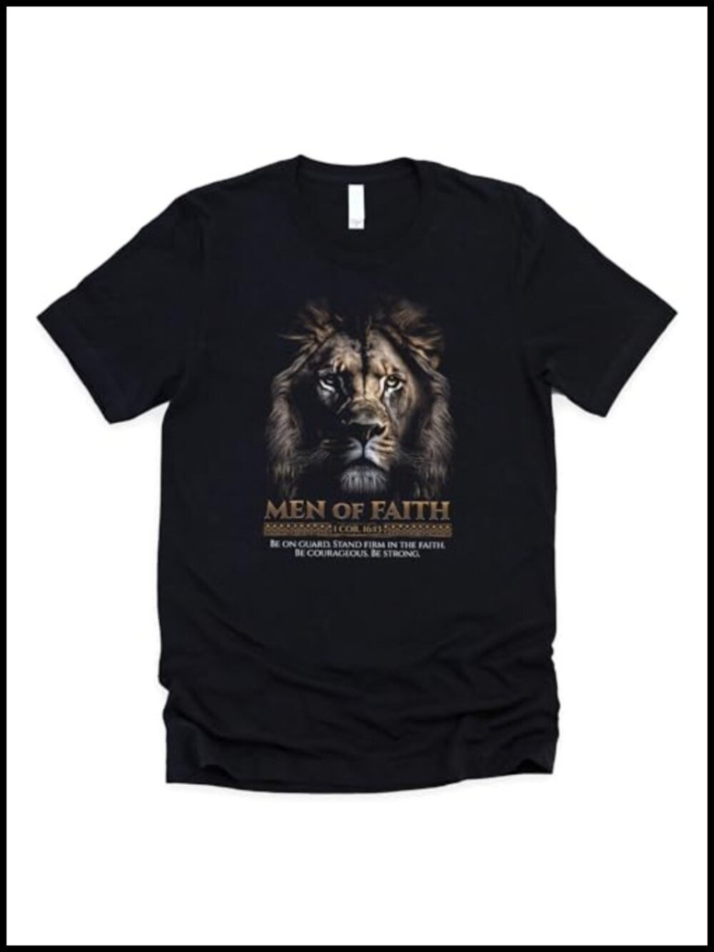 Men's Faith-Based Christian T-Shirt Crew Neck Short Sleeve Tee